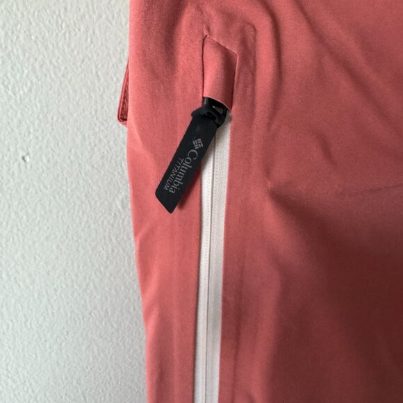 Columbia Titanium Women’s Ski Snow Pants Medium Waterproof Coral Pink - Picture 7 of 7